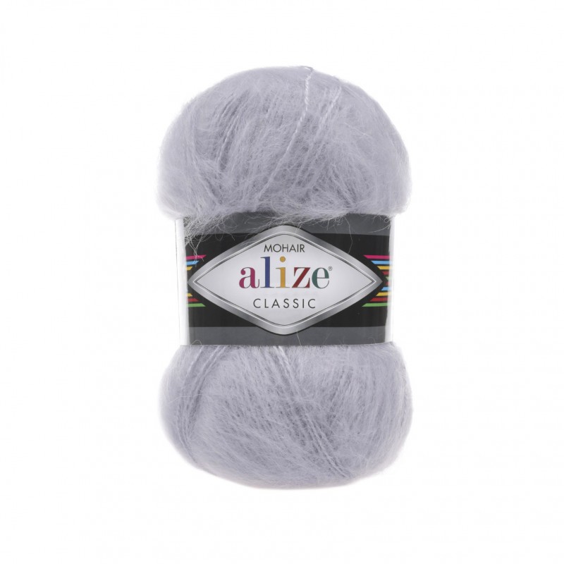 (Alize) Mohair classic new 52 светло-серый