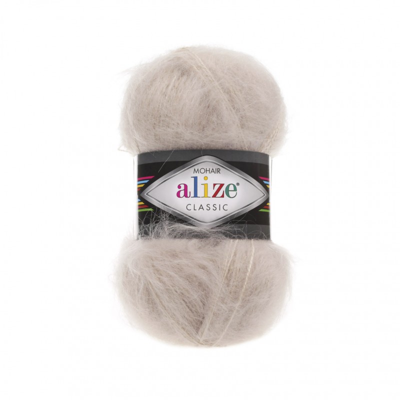 (Alize) Mohair classic new 67 молочно-бежевый