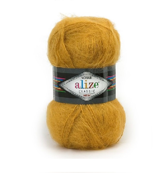 (Alize) Mohair classic new 645 горчица