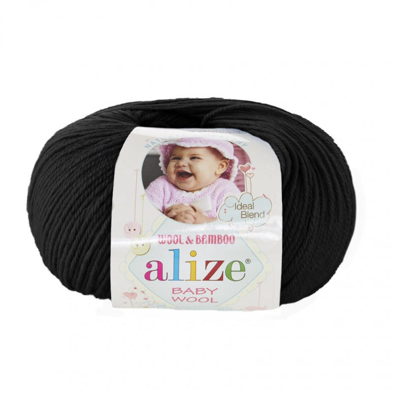 (Alize) Baby wool 60 черный